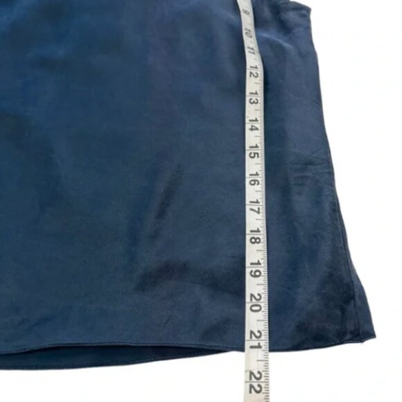 Ralph Lauren 100% Silk Navy Blue Halter Neck Tie Blouse, 10P - Picture 9 of 9